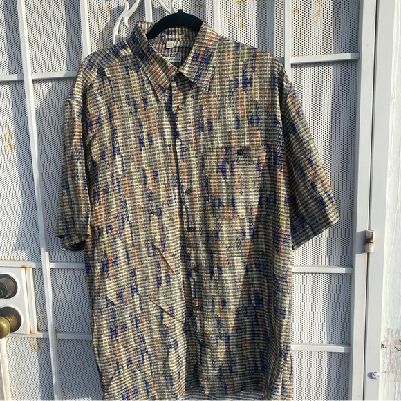 Georg Roth of Germany Mens short sleeve button up shirt size L - Picture 1 of 6